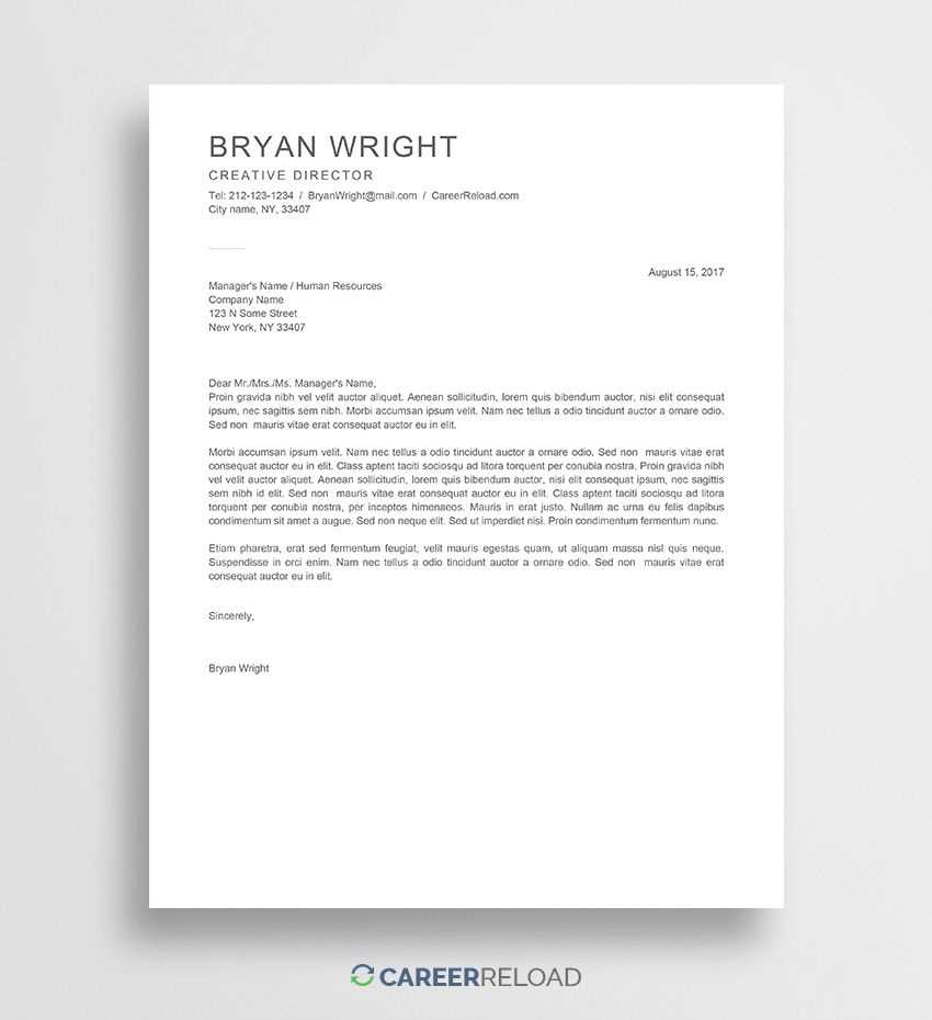 ethical letter template