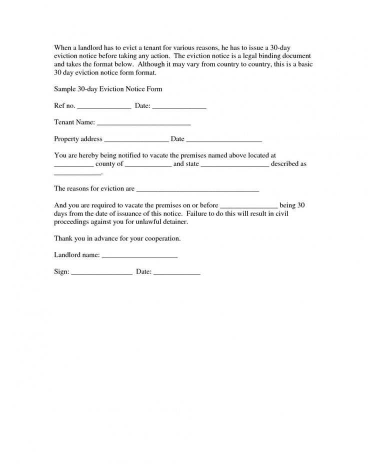 template for eviction letter