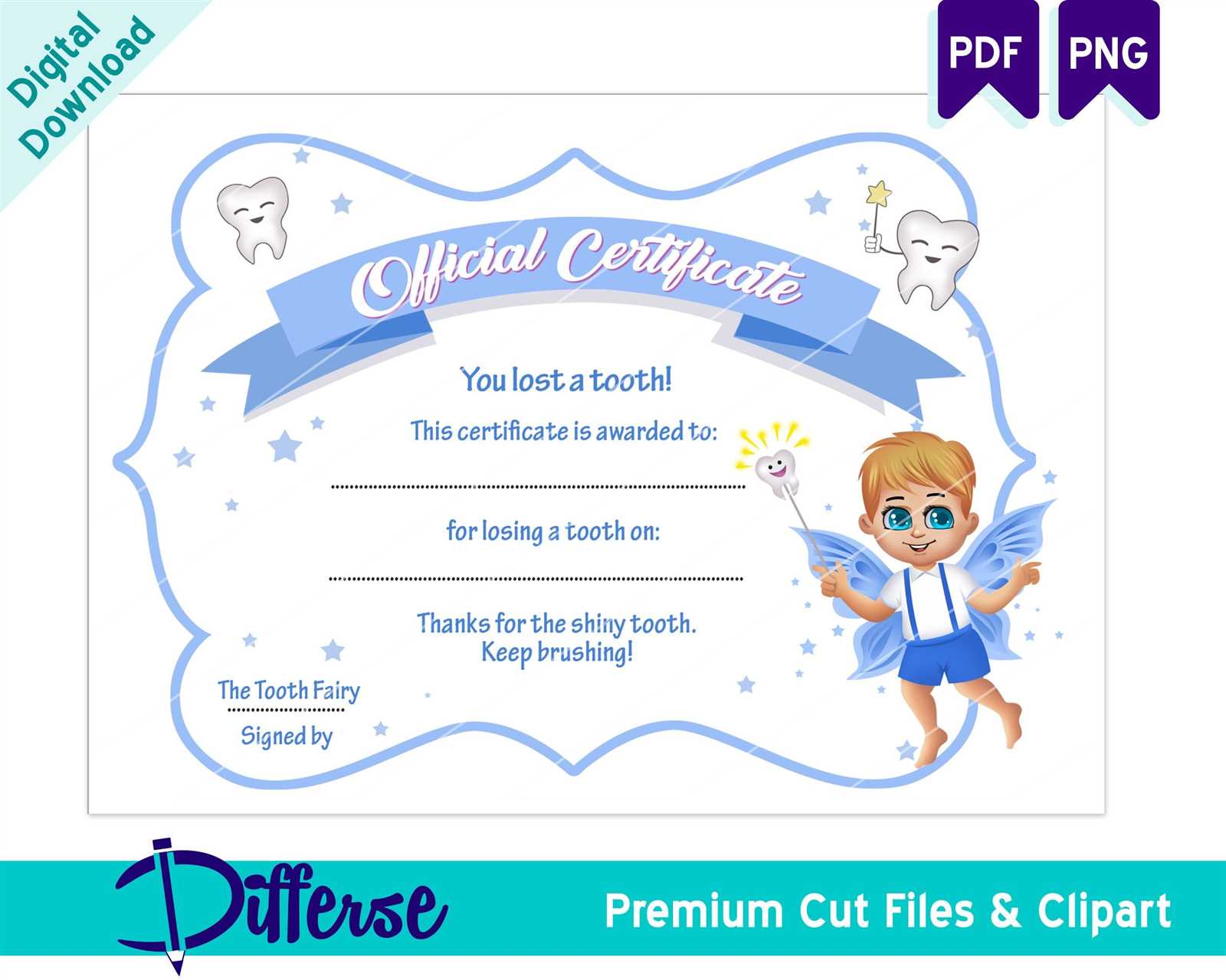 template free printable tooth fairy letter pdf