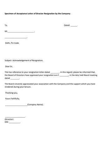 template trustee resignation letter