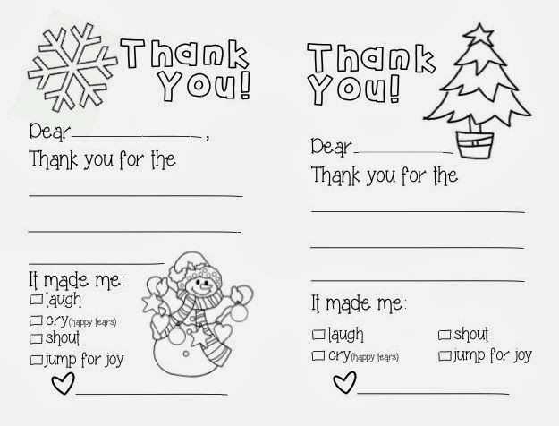 thank you letter template for christmas gift