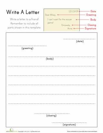 therapeutic letter writing template