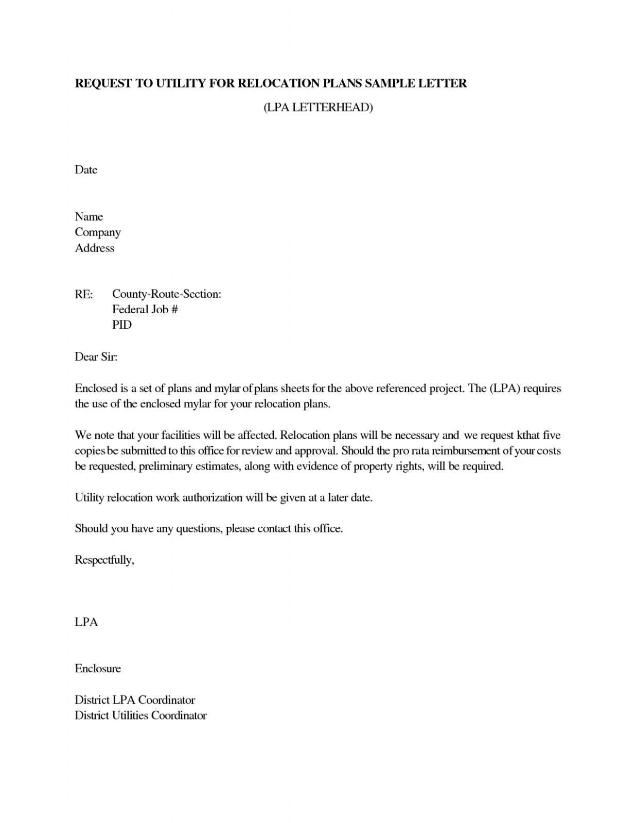 notification letter template