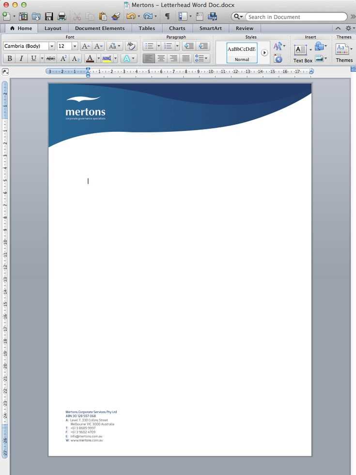 microsoft word letter templates