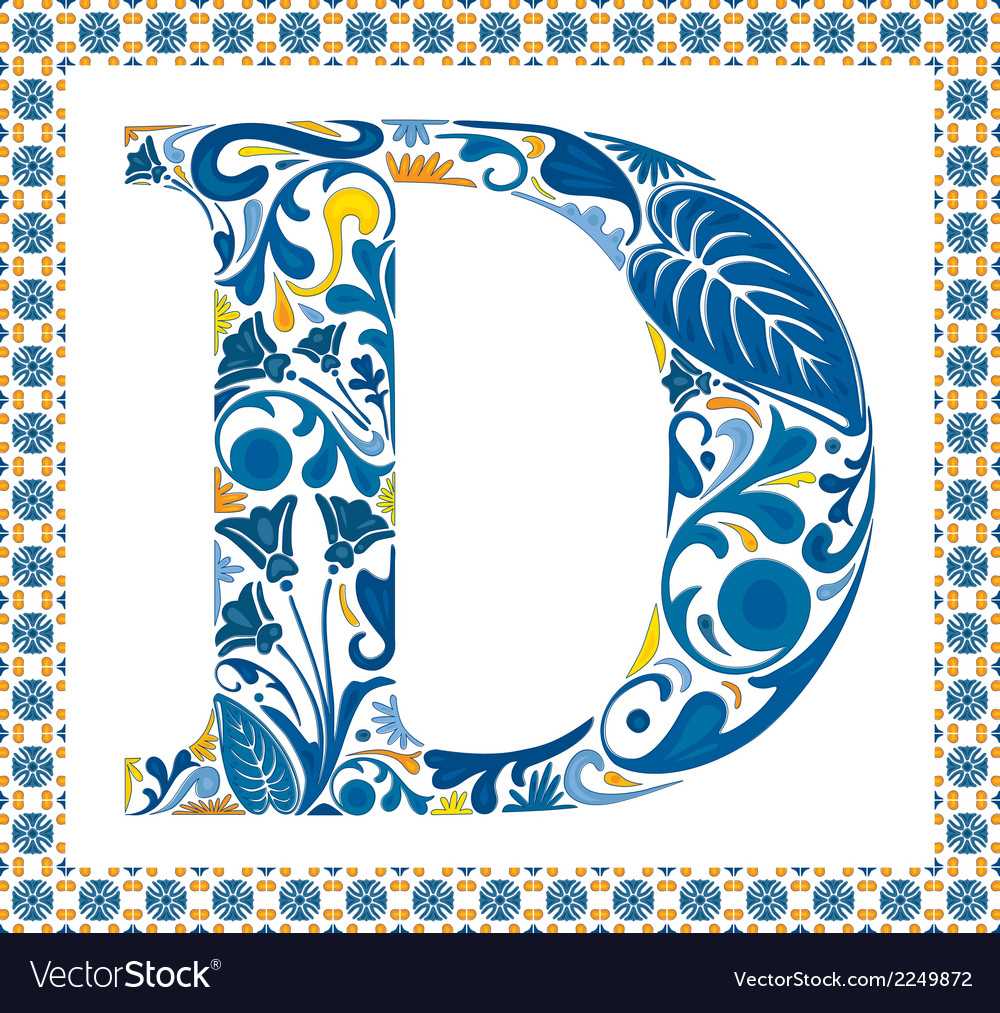 capital letter d template