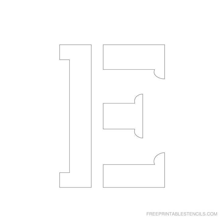 1 inch printable letter templates