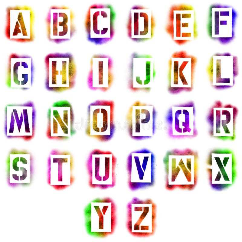 letter template for spray paint