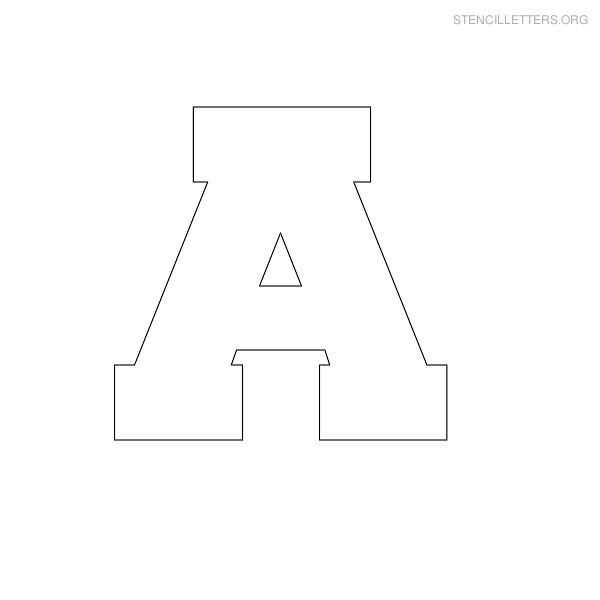 free large letter stencil templates