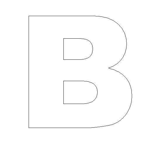 letter b template printable