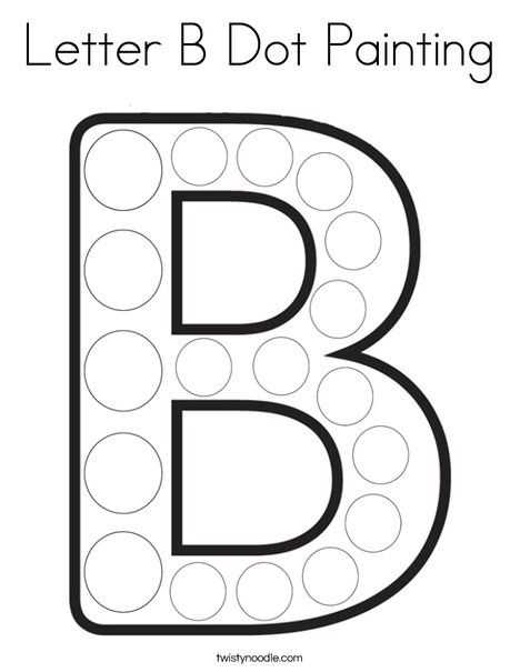 letter b template free printable