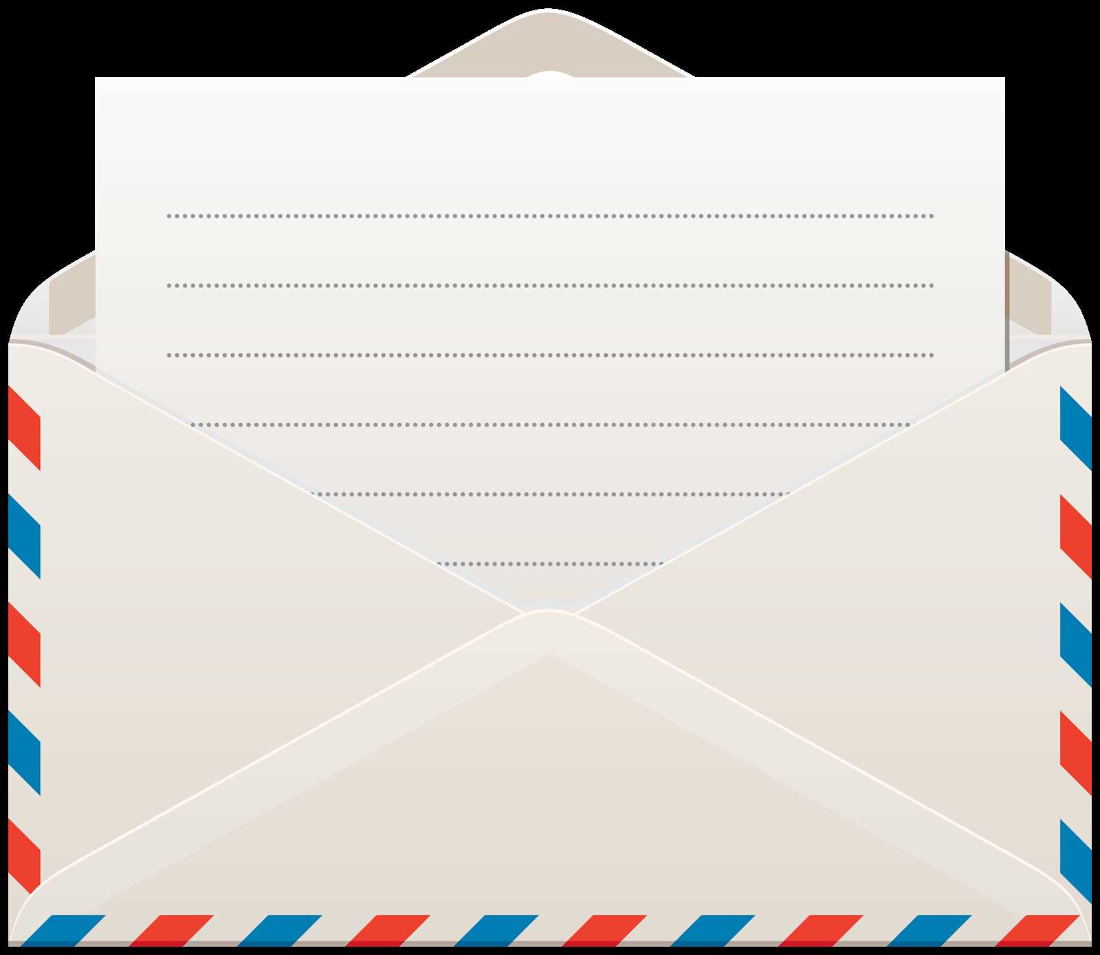 mail letter envelope template