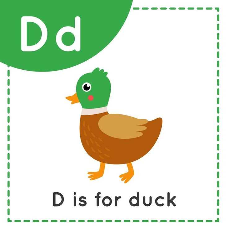 letter d duck template