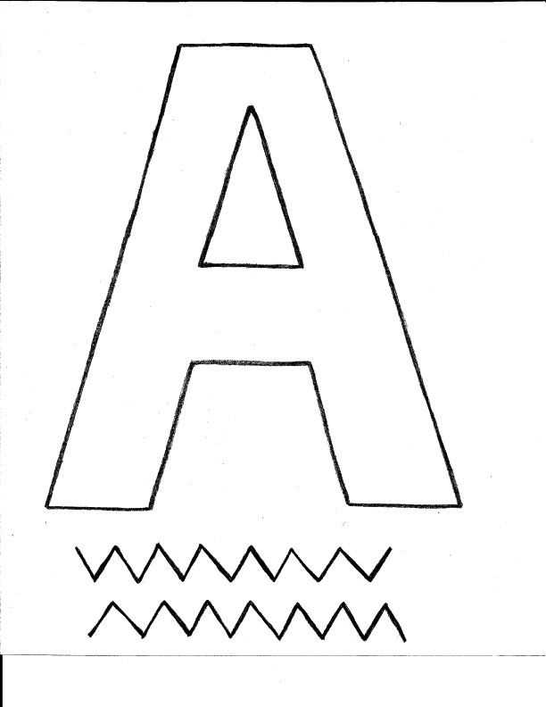 the letter a template