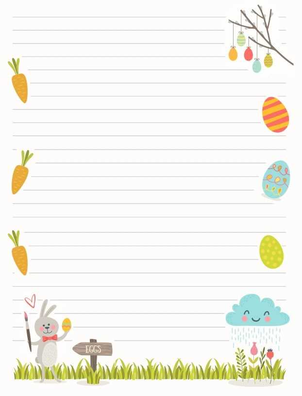 printable easter bunny letter template