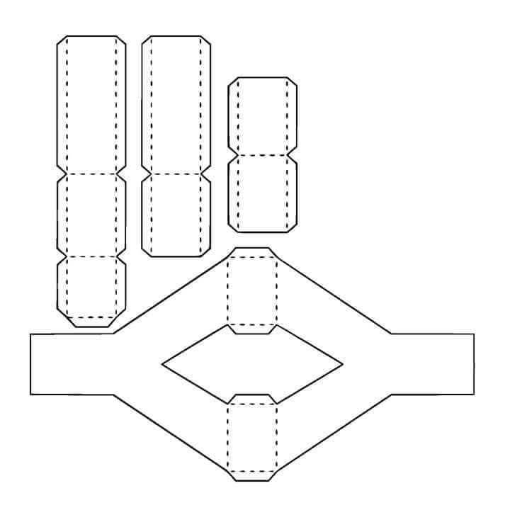 3d paper letter template