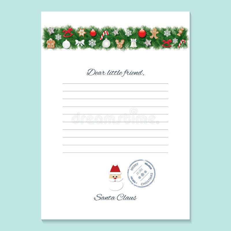 blank template letter from santa