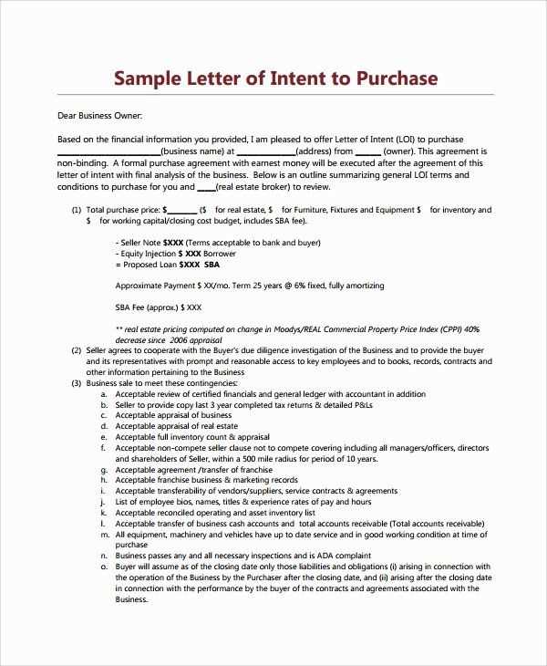 home purchase offer letter template