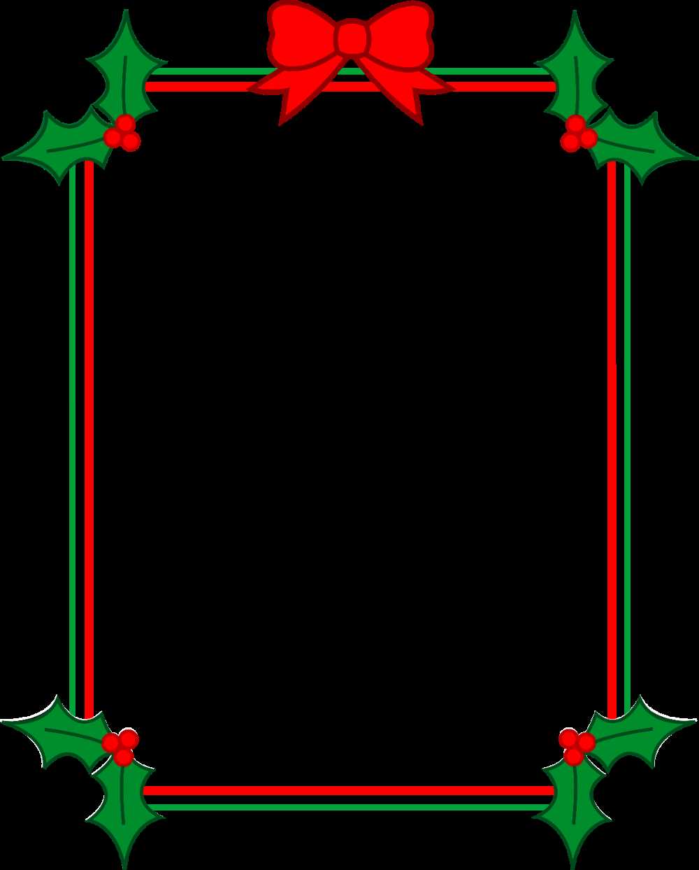 christmas letter border template