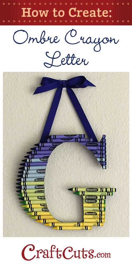 crayon monogram letter template