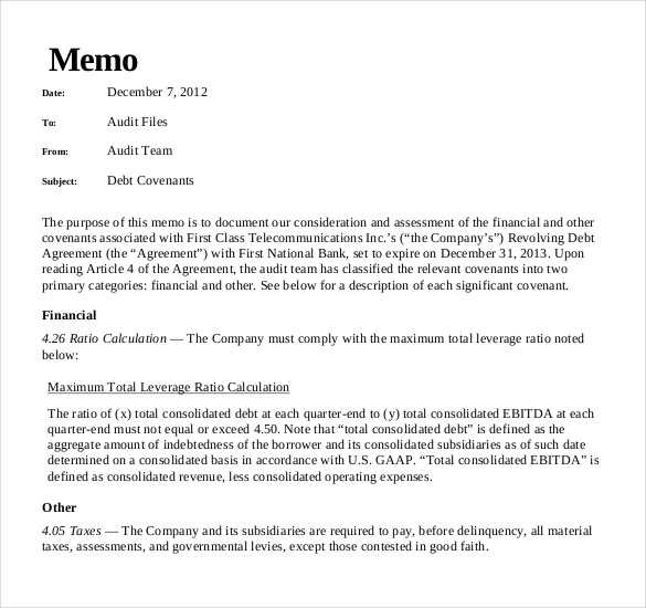 management letter audit template
