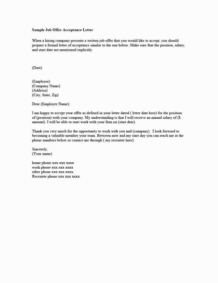 new hire offer letter template