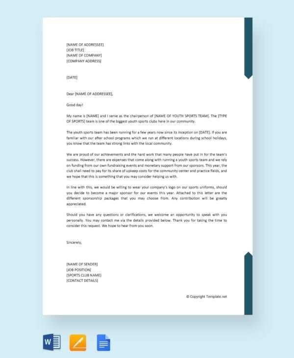 professional letter template google docs