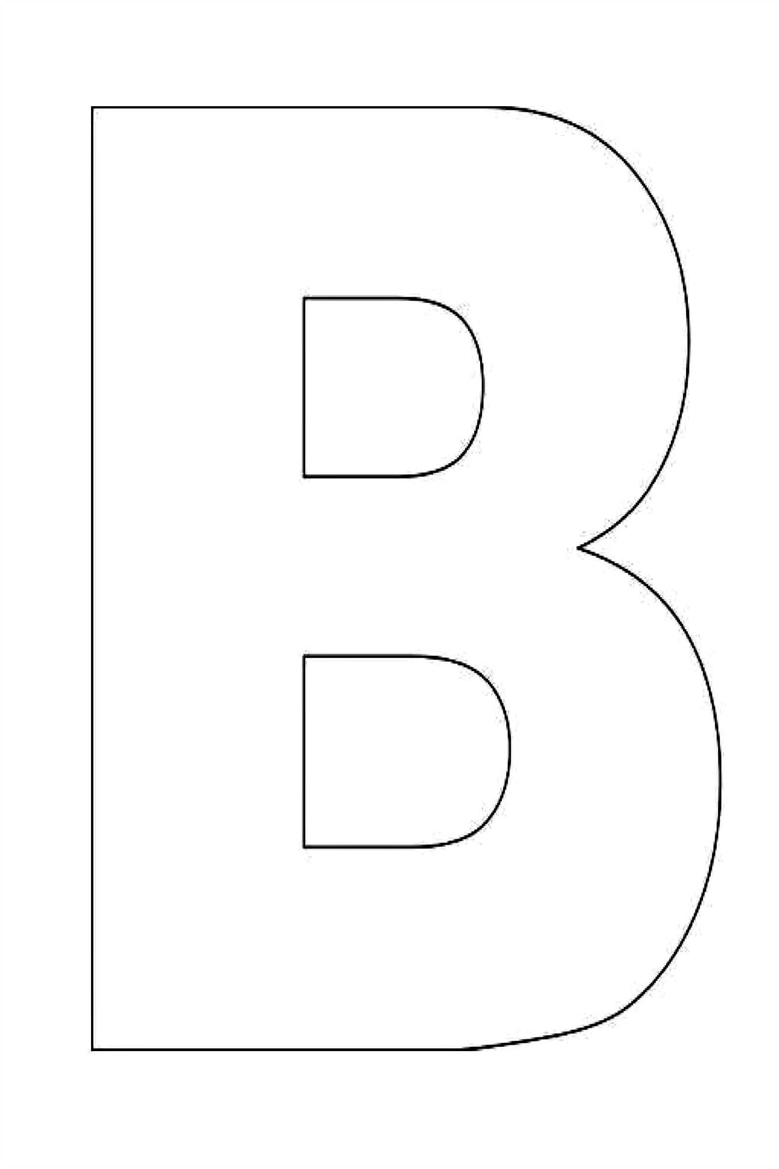 b letter template