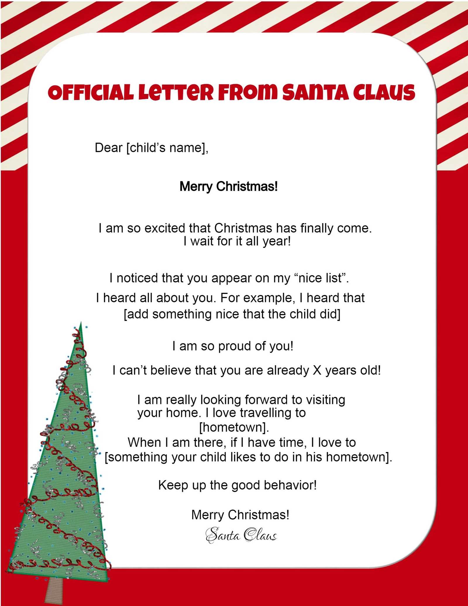 letter from santa free template