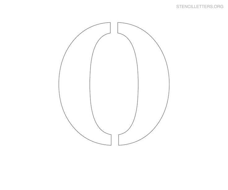 letter o printable template