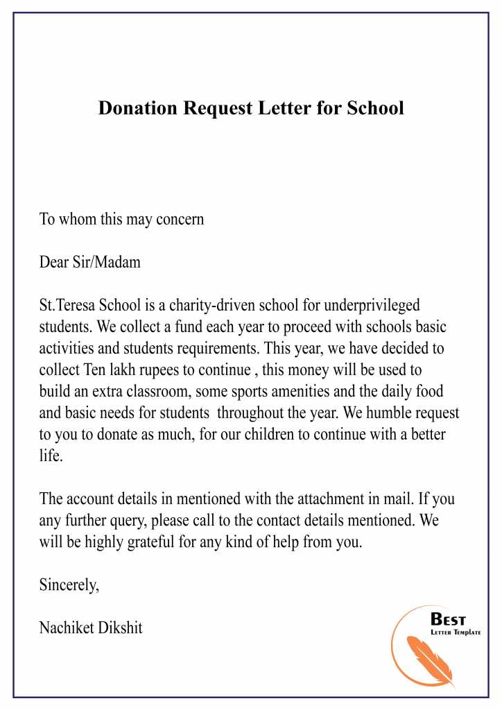 formal request letter template