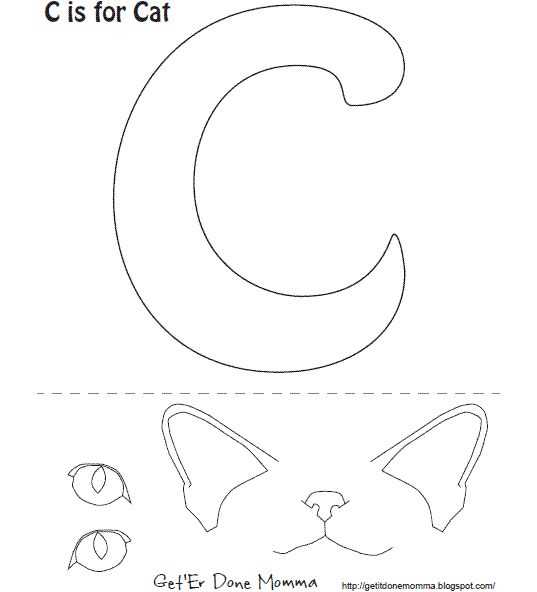 the letter c template