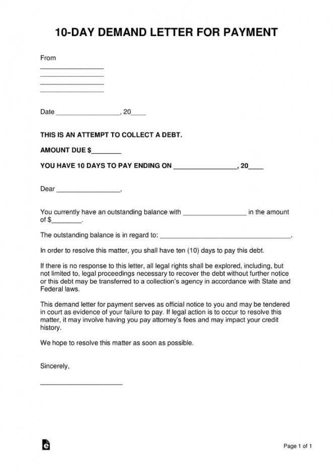 failure to pay letter template