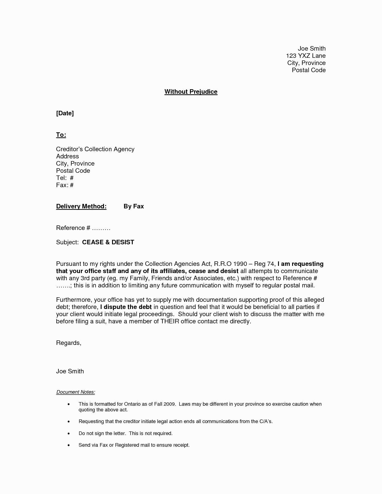 cease and desist letter templates