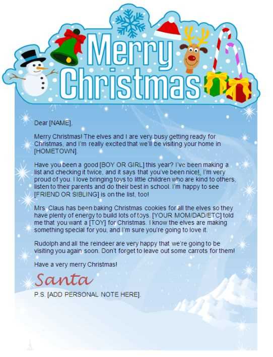 christmas letter templates microsoft word