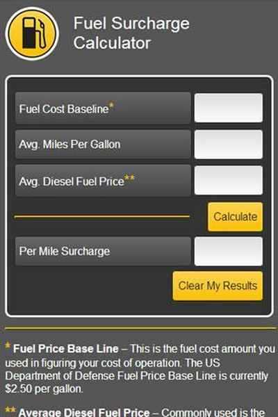 fuel surcharge letter template