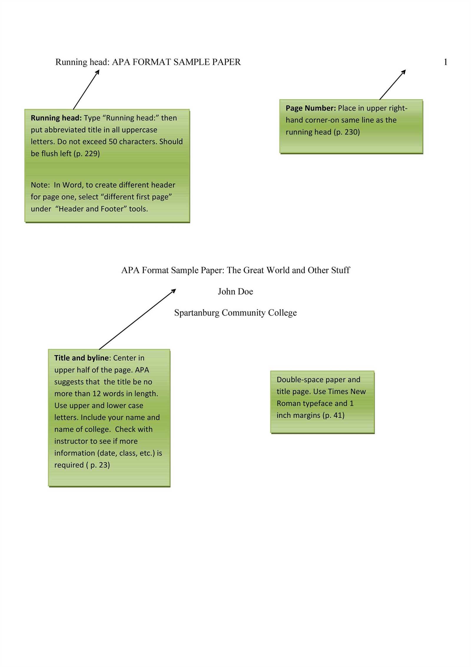 apa format letter template