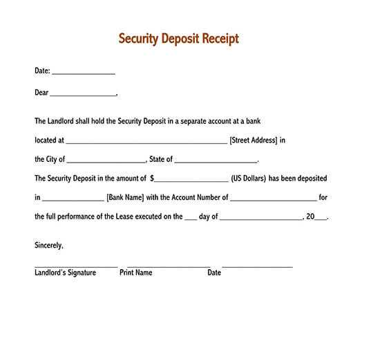 security deposit demand letter template florida