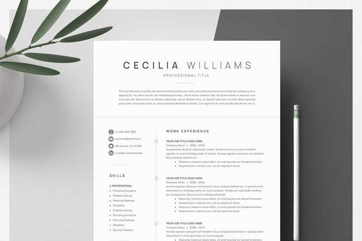 modern resume cover letter template