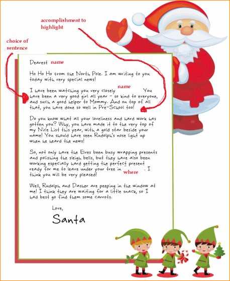 letter from secret santa template