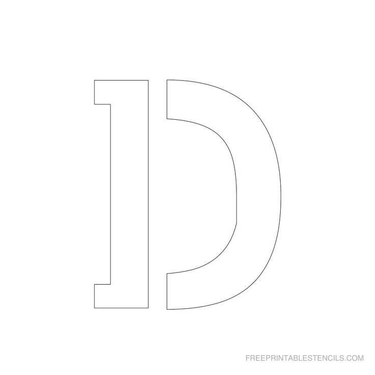 3d letter template printable