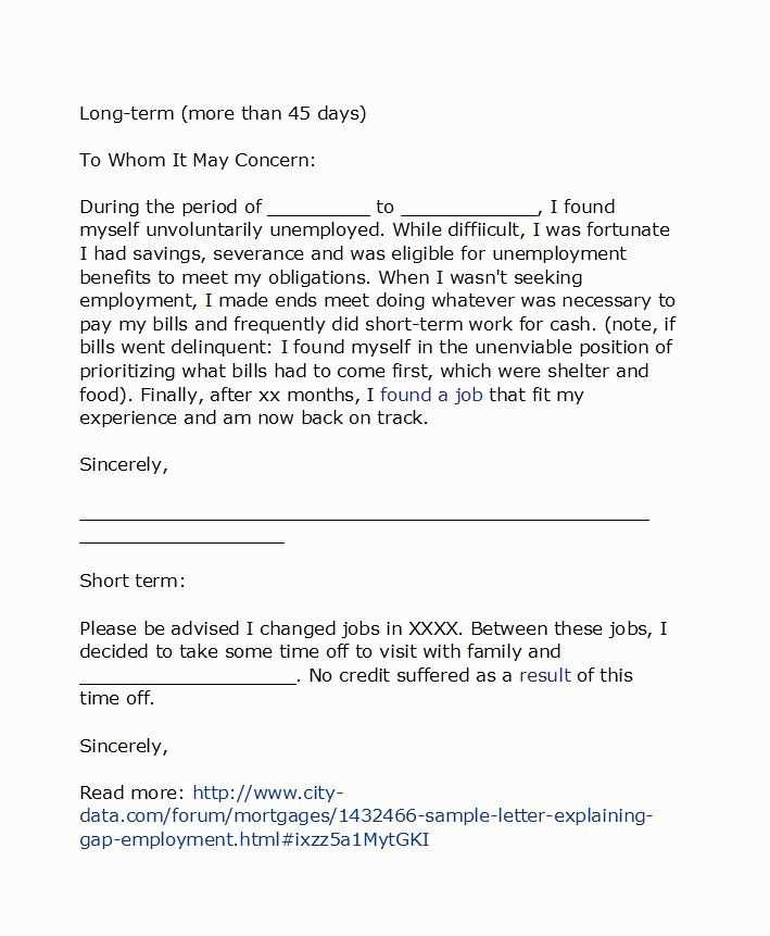 credit explanation letter template