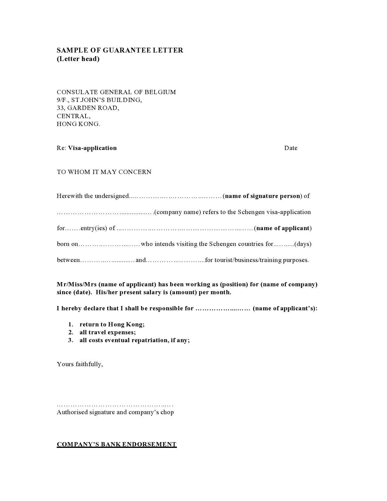 rent guarantor letter template