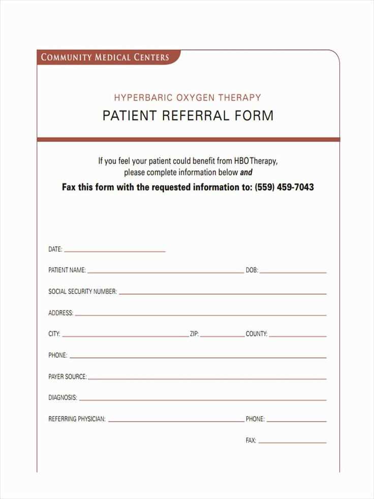 medical referral letter template