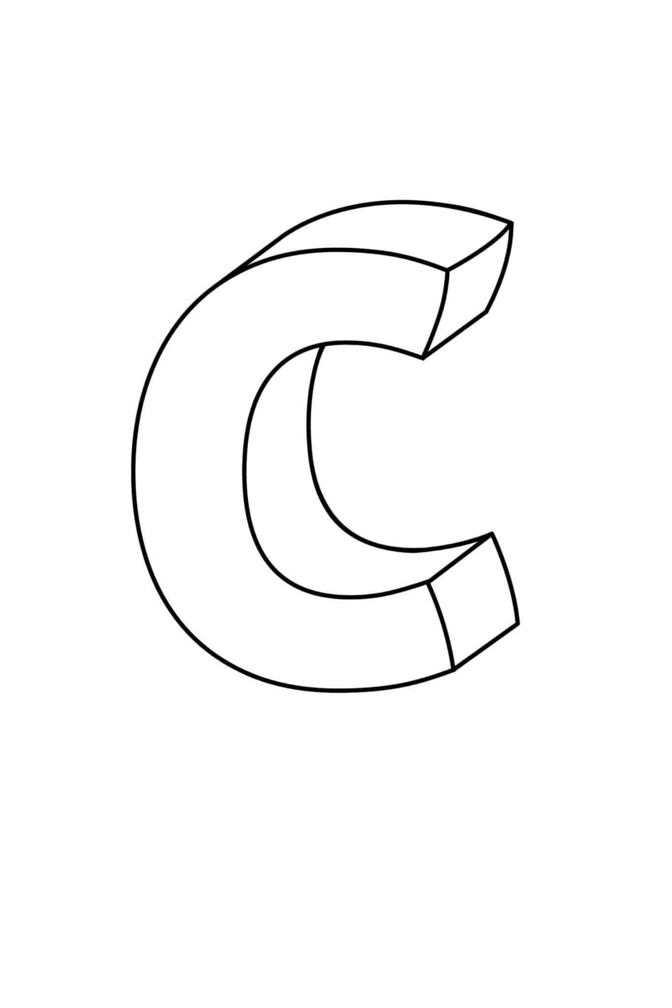 fancy letter c template