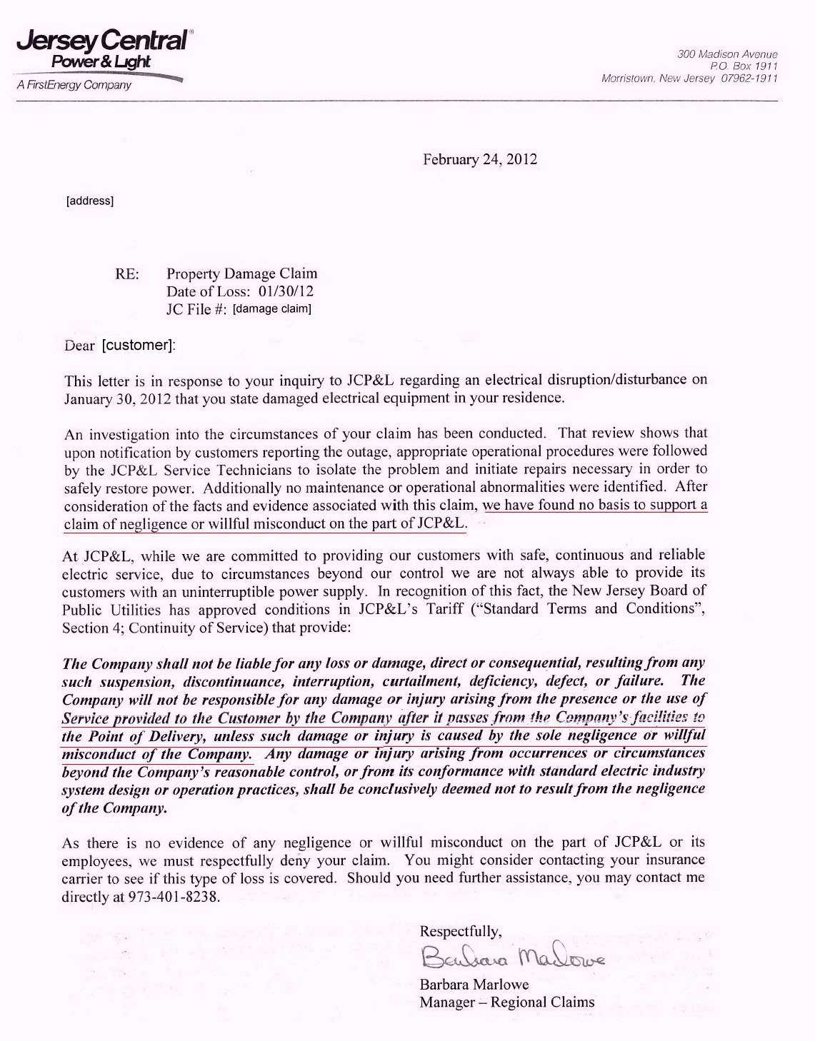 company car no claims bonus letter template