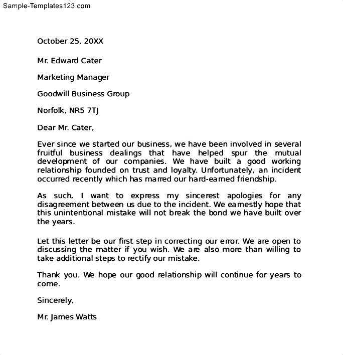 formal letter to boss template