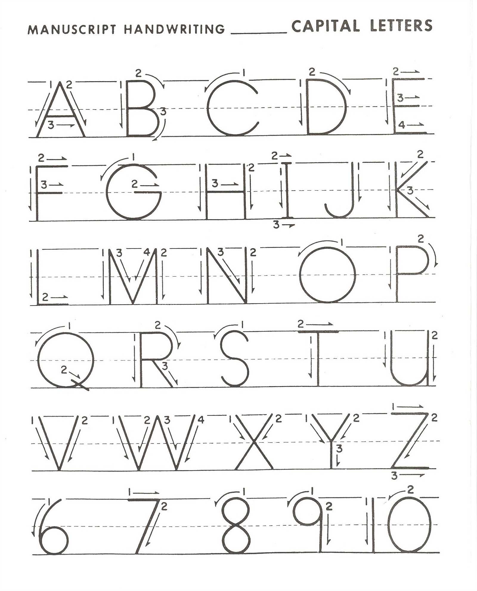 free printable capital letter templates