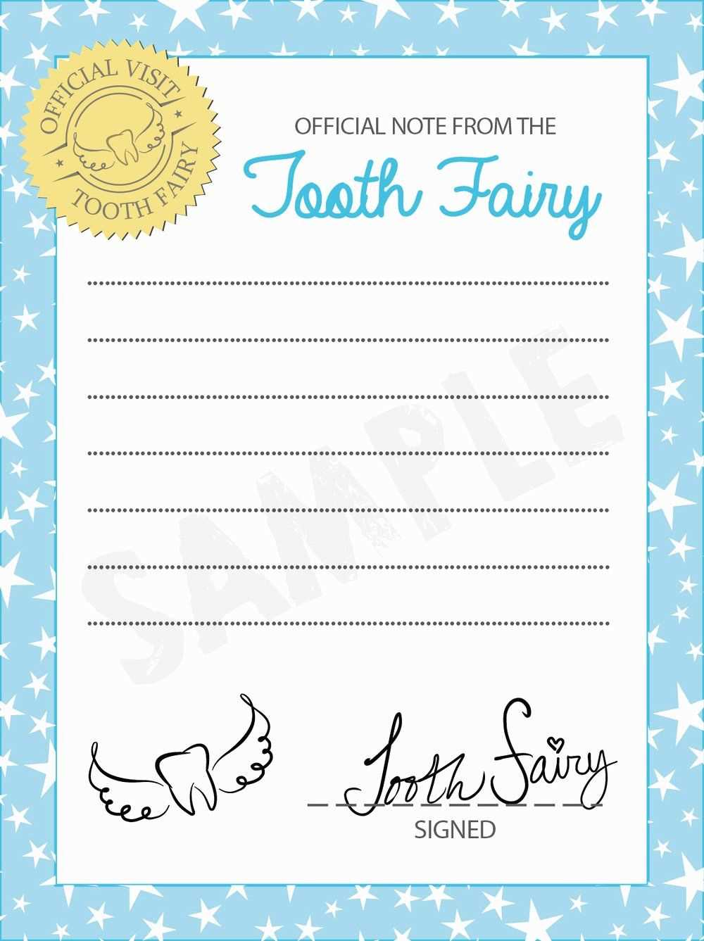 fairy letter template