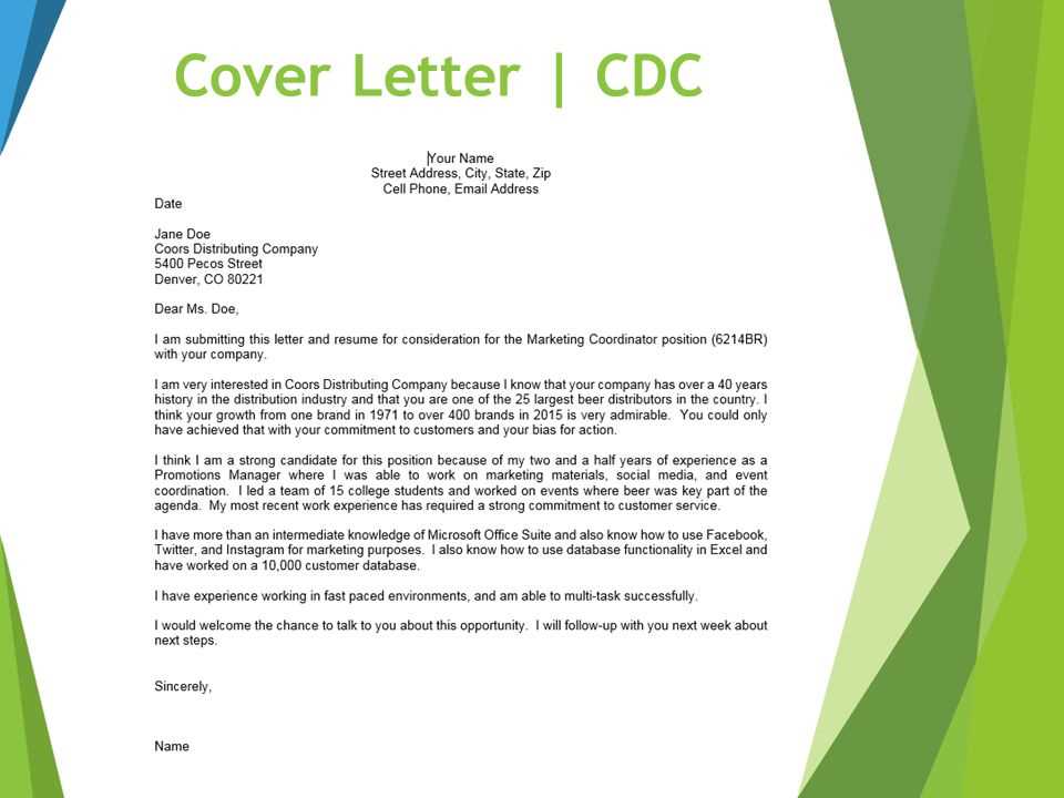 cover letter template word free