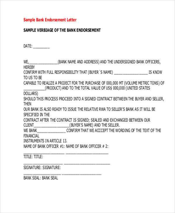 bank comfort letter template
